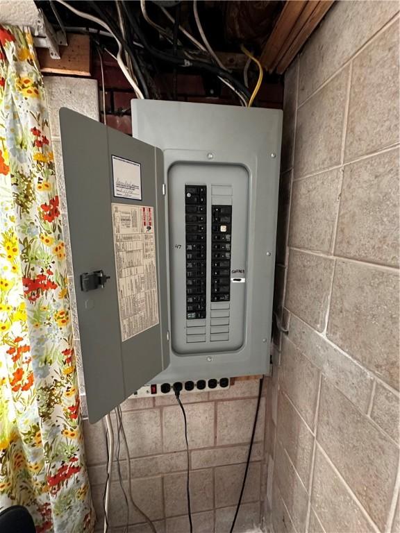 utility room with electric panel