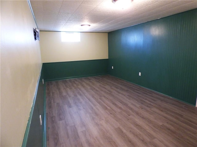 empty room featuring hardwood / wood-style floors