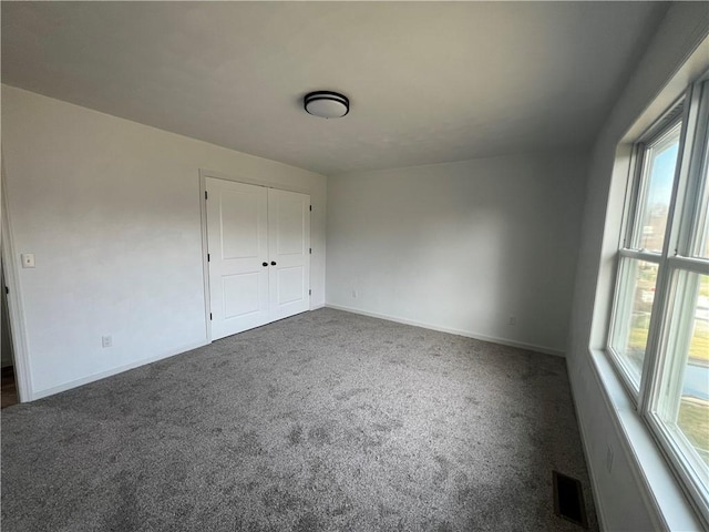 view of carpeted empty room