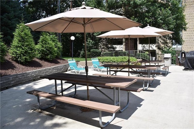 view of pool with a patio area