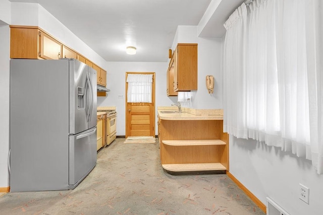 kitchen with stainless steel appliances and sink