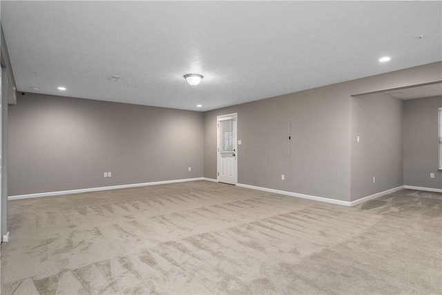 view of carpeted empty room