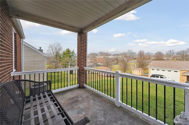 view of balcony