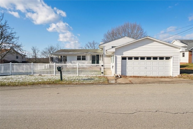 ranch-style house with a garage