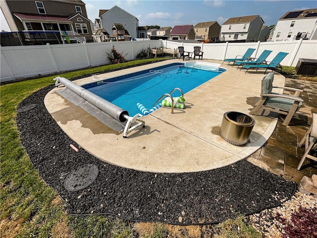 view of pool with a patio