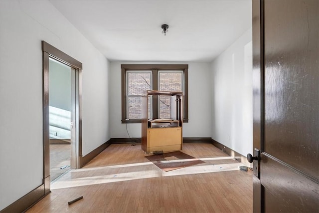 interior space featuring light wood-type flooring