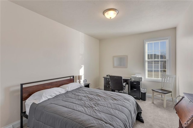 bedroom with carpet floors