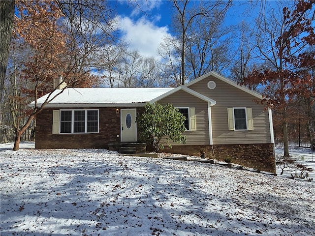 view of ranch-style home