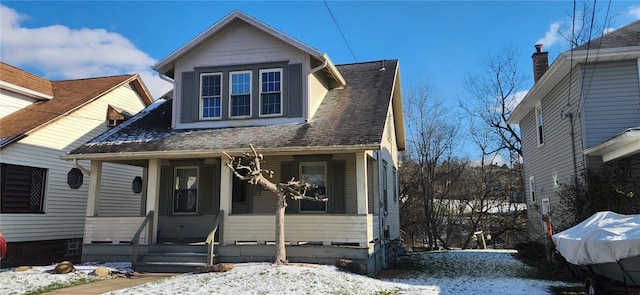 view of front of house with covered porch