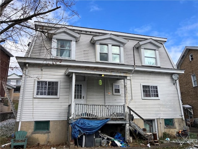 view of back of property