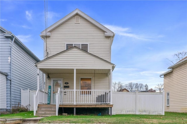 view of front of house with a porch