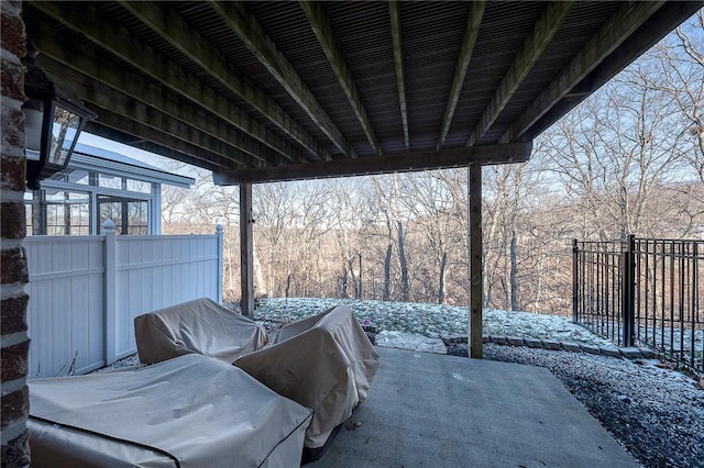 view of patio / terrace featuring area for grilling