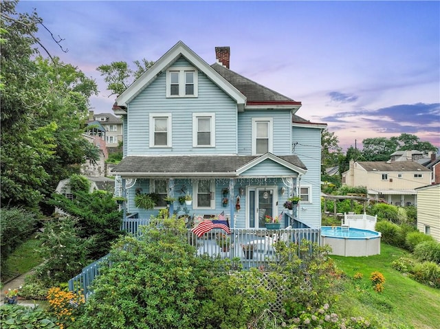 view of victorian home