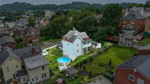 birds eye view of property