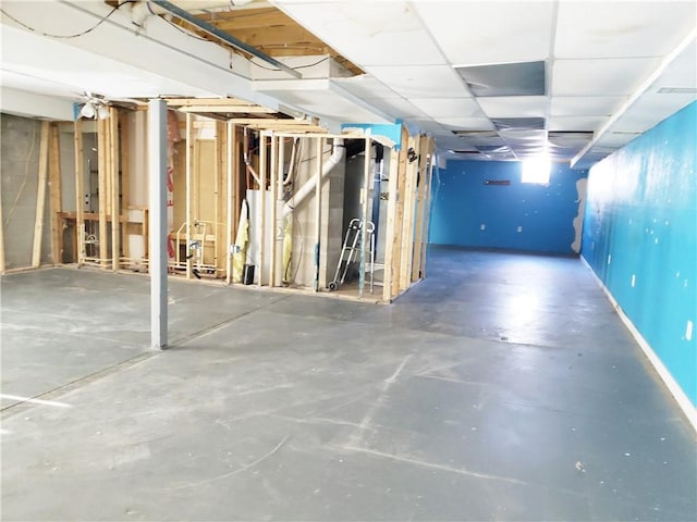 view of basement