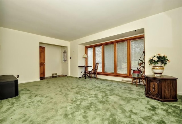 interior space featuring carpet floors