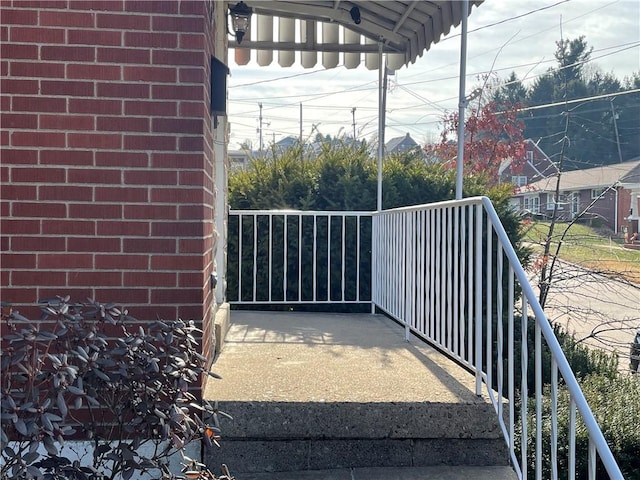 view of balcony