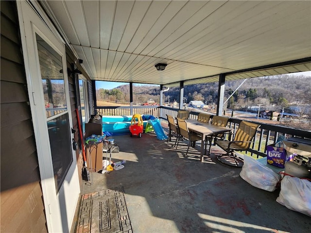 view of sunroom