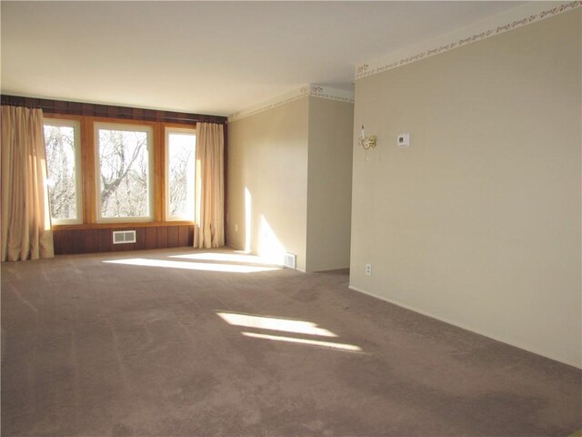 unfurnished room with carpet floors