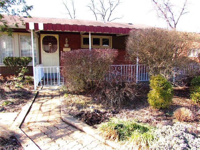 view of ranch-style home