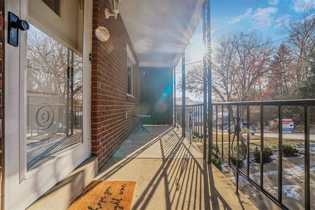 view of balcony