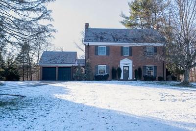 colonial-style house with a garage