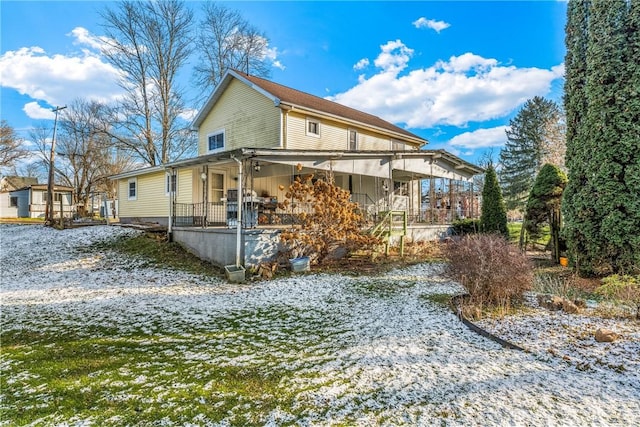 303 Water St, Jamestown, PA 16134 - view of side of home featuring a porch
