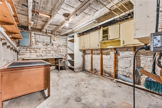 303 Water St, Jamestown, PA 16134 - unfinished basement with electric panel