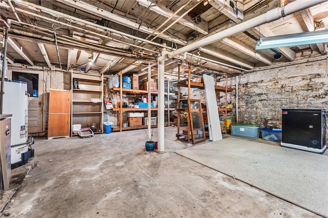 303 Water St, Jamestown, PA 16134 - unfinished basement with water heater