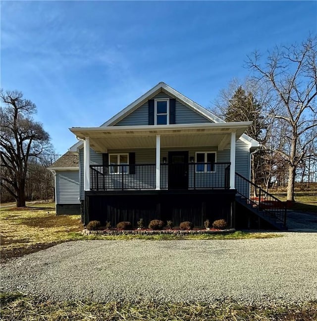 bungalow-style house with a porch