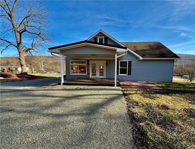 view of front of house featuring a porch