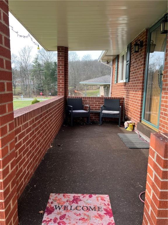 view of patio with covered porch