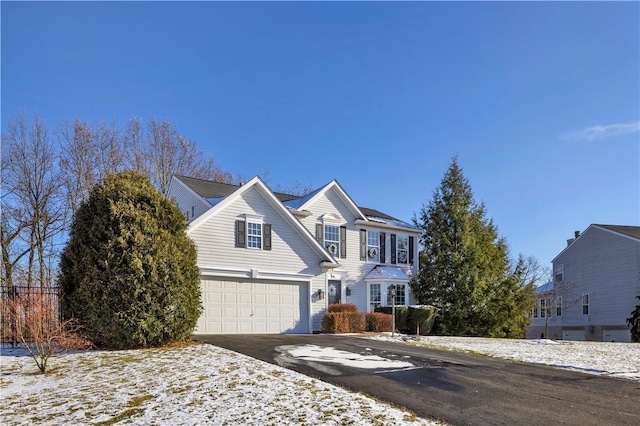 view of property with a garage