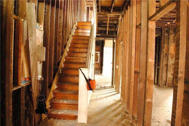 view of staircase