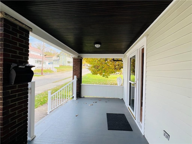 view of patio / terrace featuring covered porch