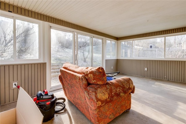 sunroom featuring plenty of natural light