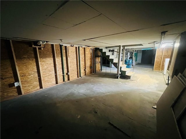 view of basement