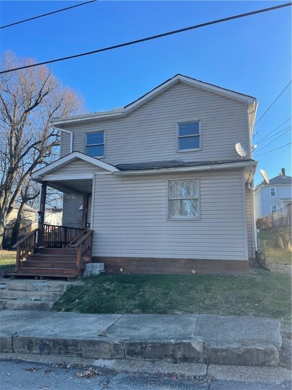 view of front of home with a porch