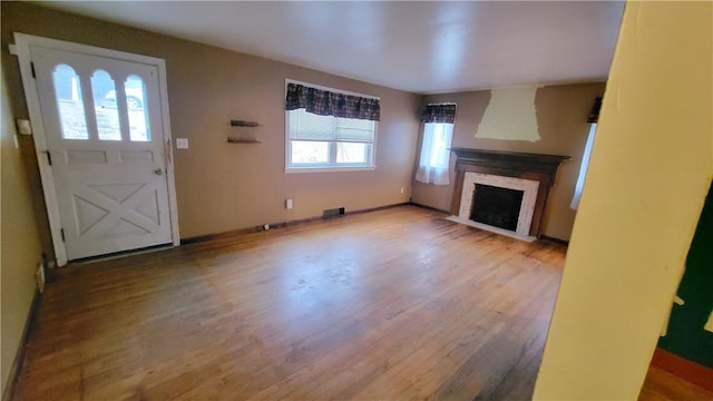 interior space featuring hardwood / wood-style floors