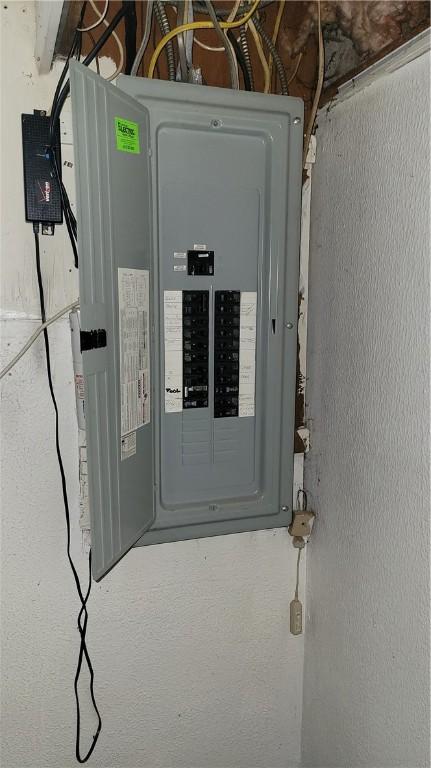 utility room with electric panel