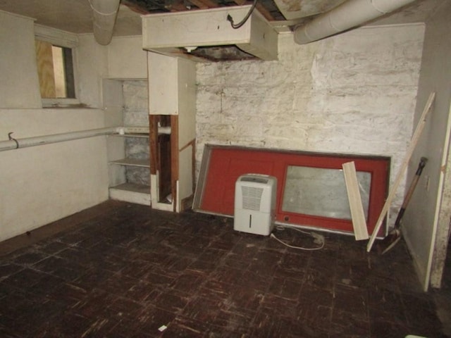 view of basement