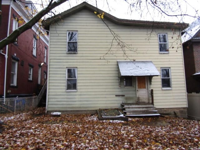 view of rear view of property