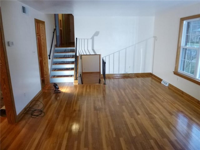 interior space with wood-type flooring