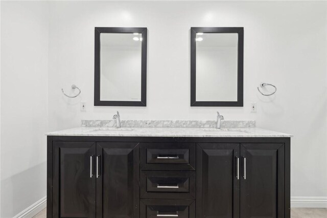 bathroom with vanity