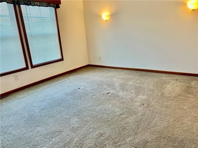 view of carpeted empty room