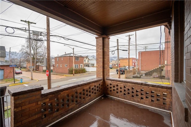 view of patio with a porch