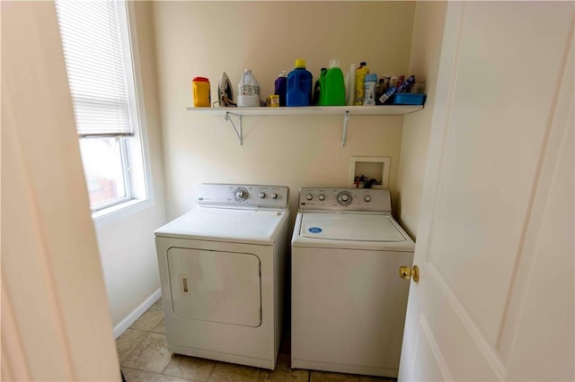 washroom with washer and clothes dryer