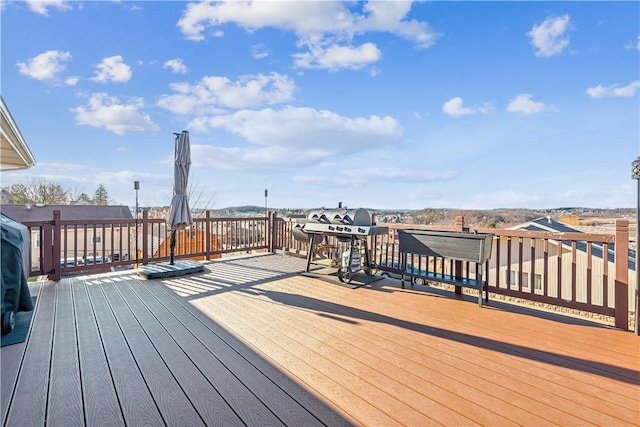 view of wooden terrace