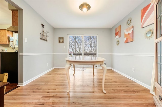 interior space featuring light hardwood / wood-style flooring