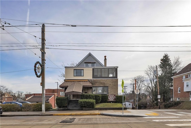 view of front of home